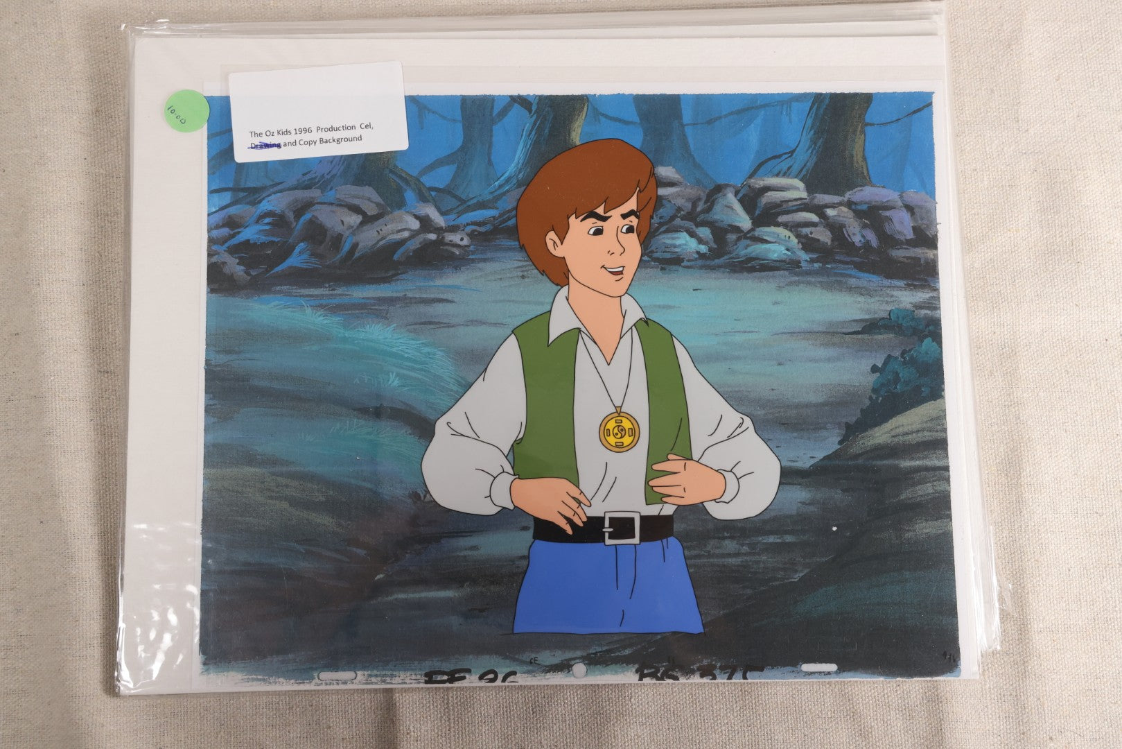 Lot 130 - Grouping Of 10+ Vintage "The Oz Kids" Production Animation Ephemera, Including Cels, Production Drawings, And Backgrounds, Hyperion Animation, 1996-1997
