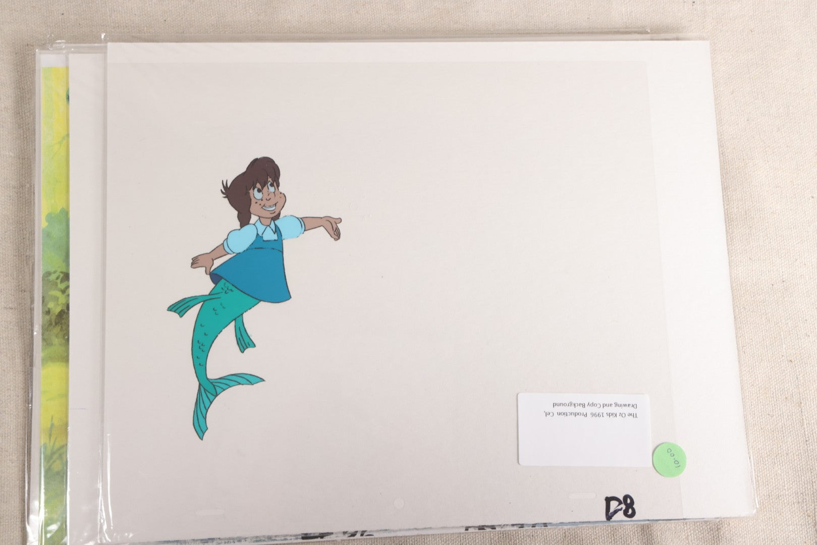 Lot 130 - Grouping Of 10+ Vintage "The Oz Kids" Production Animation Ephemera, Including Cels, Production Drawings, And Backgrounds, Hyperion Animation, 1996-1997