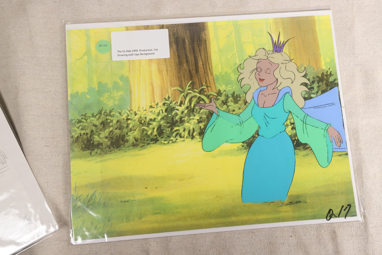 Lot 130 - Grouping Of 10+ Vintage "The Oz Kids" Production Animation Ephemera, Including Cels, Production Drawings, And Backgrounds, Hyperion Animation, 1996-1997