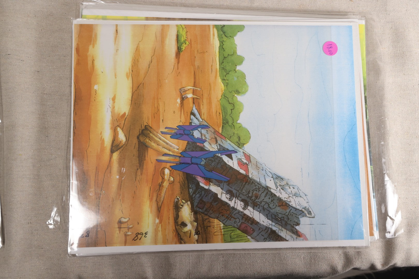 Lot 131 - Grouping Of 14+ Vintage "Star Wars: Droids" Production Animation Cels, Production Drawings, And Backgrounds, Nelvana/Lucasfilm, 1985-1986