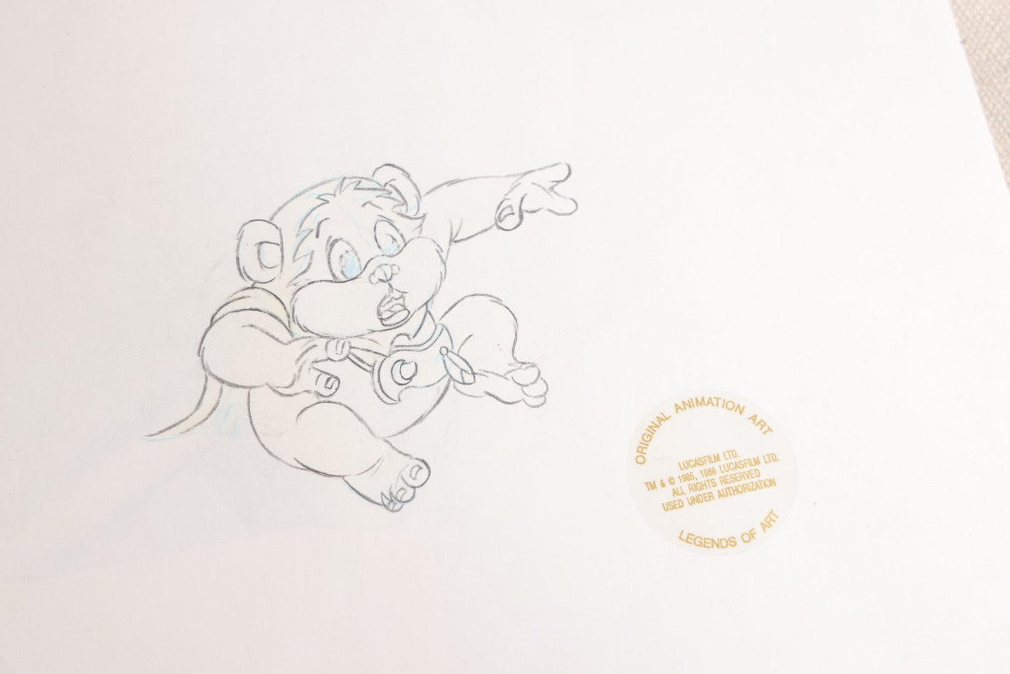 Lot 131 - Grouping Of 14+ Vintage "Star Wars: Droids" Production Animation Cels, Production Drawings, And Backgrounds, Nelvana/Lucasfilm, 1985-1986