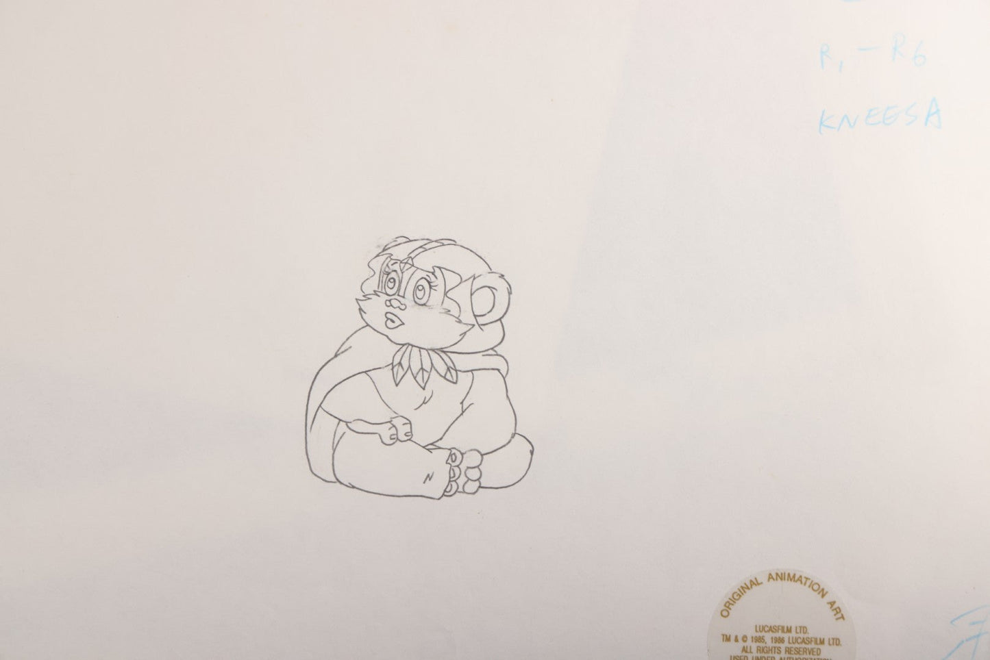 Lot 131 - Grouping Of 14+ Vintage "Star Wars: Droids" Production Animation Cels, Production Drawings, And Backgrounds, Nelvana/Lucasfilm, 1985-1986