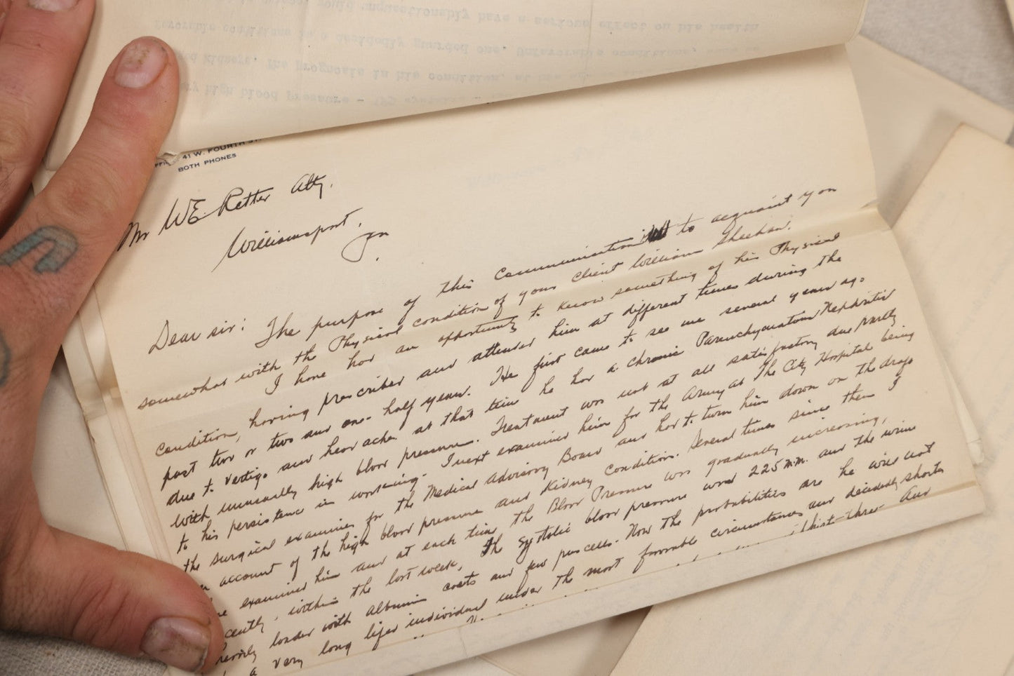 Lot 136 - Grouping Of Antique Lycoming County, Pennsylvania Criminal Court Documents, Commonwealth Vs. William A. Sheehan Involuntary Manslaughter 1920 And Commonwealth Vs. Salvatore Lamanna Et Al. Murder 1914