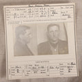 Lot 142 - Antique Real-Photo Police Mugshot And Arrest Card For Chas. Orrin Ross, Arrested For Drunkenness, Maine State Prison