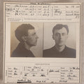 Lot 145 - Antique Real-Photo Police Mugshot And Arrest Card For Chas. Garfield Brown, Criminal Occupation Thief, Arrested For Breaking, Entering, And Larceny In Bath, Maine, Portland Maine Police Department, 1910