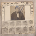 Lot 154 - Antique Real-Photo Police Mugshot And Arrest Card For Chas. McCarthy, Alias Chas. H. McKay, Yeggman, Criminal Specialty Safe Blower, Robbed Tremont Maine Savings Bank, Hancock County Maine Jail, 1919, With Fingerprints And Newspaper Clipping
