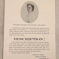 Lot 158 - Antique Missing Person Poster With Photograph For Miss Helen Kuenlen Of Plainfield, New Jersey, Missing April 21, 1906, Office Of Patrick S. Kiely, Chief Of Police