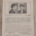 Lot 160 - Antique Wanted Poster With Mugshot For Joseph A. Hull, $50 Reward, Forgery And Embezzlement, Multiple Aliases, Richard Sylvester, Superintendent Of Police, Washington, D.C., Circa 1906