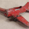 Lot 183 - Vintage Hubley Kiddie Toy Red Die-Cast Fighter Airplane With Folding Wings And Retractable Landing Gear, Lancaster, Pennsylvania, Circa Late 1940s–Early 1960s