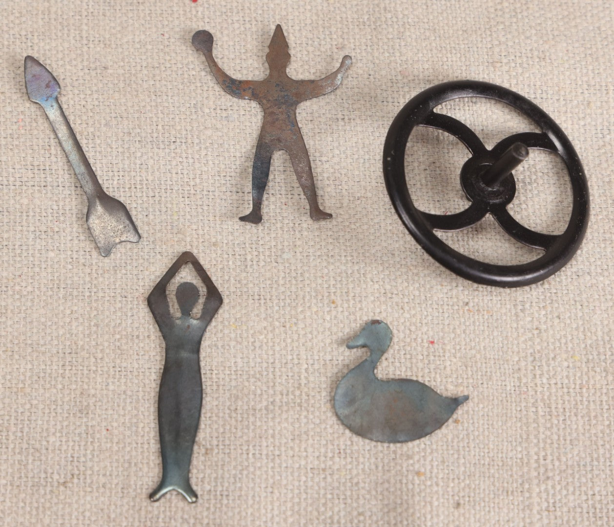 Lot 186 - Vintage "Harry" Magnetic Spinning Top Toy With Figures And Instruction Sheet In Printed Box, Made In Germany