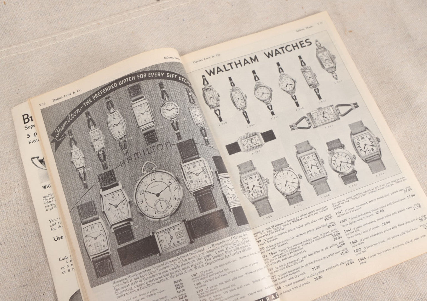 Lot 190 - Antique 1936 Daniel Low & Co. Jewelers And Silversmiths Catalogue, Salem, Massachusetts, Established 1867