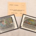 Lot 195 - Pair Of Antique 1914 Kellogg's Toasted Corn Flake Co. Advertising Glass Magic Lantern Slides With Postcard And Box, Globe Slide & Film Co., Albion, Michigan