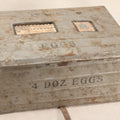 Lot 196 - Vintage Metal Egg Shipping Crate For Four Dozen Eggs By Metal Products Co., Fredericksburg, Virginia, With Mailing Label, Packing Instructions, And Cylindrical Egg Cells