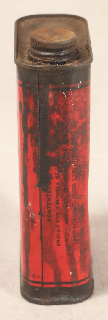 Lot 201 - Vintage Stanley's Crow Repellent Tin With Crow Graphic, The Cedar Hill Formulae Co., New Britain, Connecticut