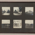 Lot 202 - Antique Framed Grouping Of Six Photographs Of New Ipswich, New Hampshire, Including Church, Residences, Lake View, And Horse-Drawn Wagon, 14-1/2" x 11-1/2"