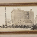 Lot 204 - Antique Framed Panoramic Photograph Of The Saskatoon Fire Department On 3rd Avenue South, Saskatoon, Saskatchewan, Canada, Circa 1917, 19-1/8" x 7-7/8"