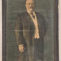 Lot 206 - Antique Framed Portrait Print Of President Theodore Roosevelt, Compliments Of The St. Johnsbury Republican, 10-5/8" x 15-1/8"