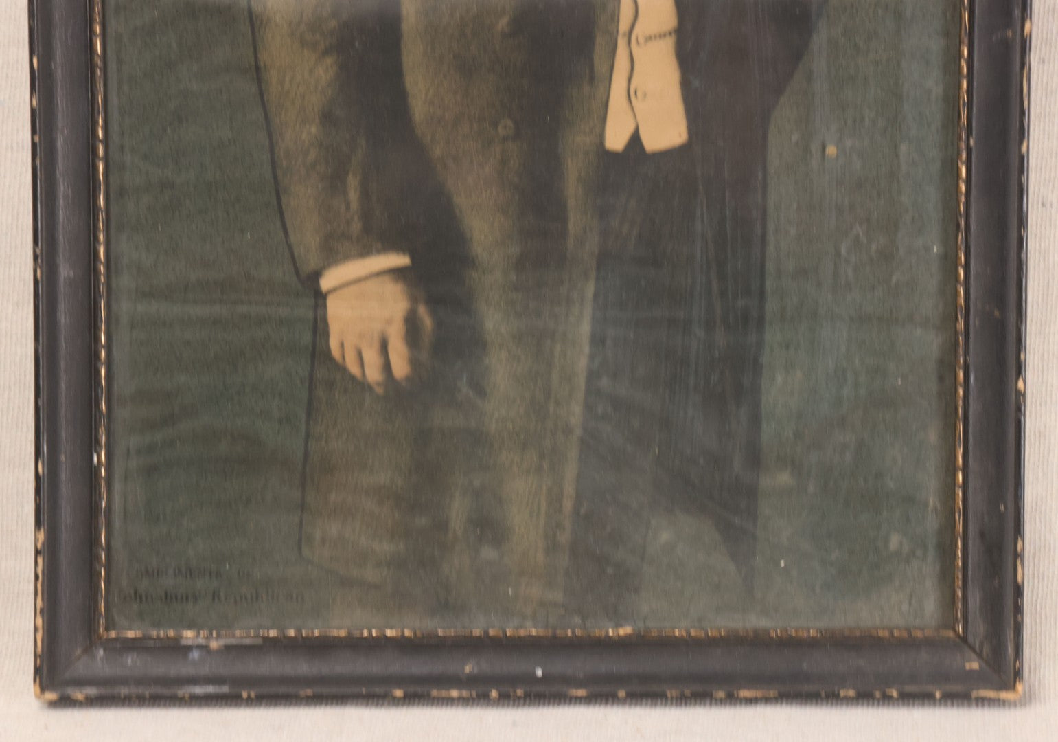 Lot 206 - Antique Framed Portrait Print Of President Theodore Roosevelt, Compliments Of The St. Johnsbury Republican