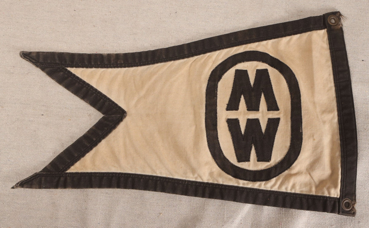 Lot 213 - Vintage Swallowtail Burgee Pennant Yacht Flag With 