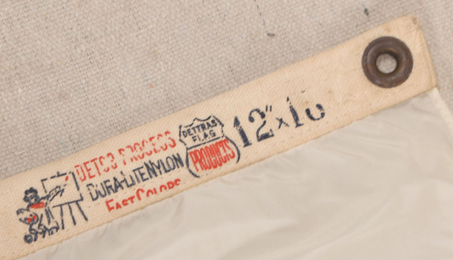 Lot 214 - Vintage Nautical Cocktail Yacht Flag With Red Wine Glass, Dettras Flag Products, Dura-Lite Nylon