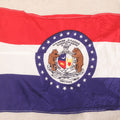 Lot 217 - Vintage State Of Missouri Yacht Flag With State Seal, Bear Supporters, And "Salus Populi Suprema Lex Esto" Motto, 18" x 11-1/2"