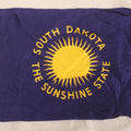 Lot 218 - Vintage State Of South Dakota "The Sunshine State" Yacht Flag With Sun Motif, 1963-1992 Pattern, 18" x 11-1/4"