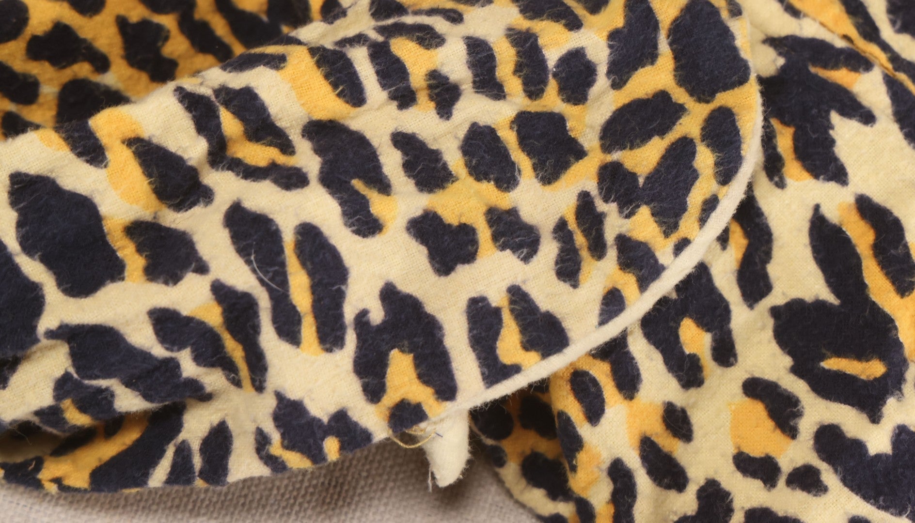 Lot 224 - Vintage Two-Piece Leopard Print Child's Halloween Costume With Attached Tail And Separate Hood