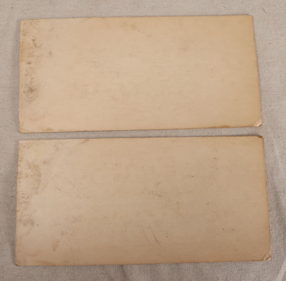 Lot 237 - Pair Of Vintage Hand-Lettered Pharmacy Advertising Signs, "Rub On Chest For Colds Or Pneumonia" And "Is Not Greasy"