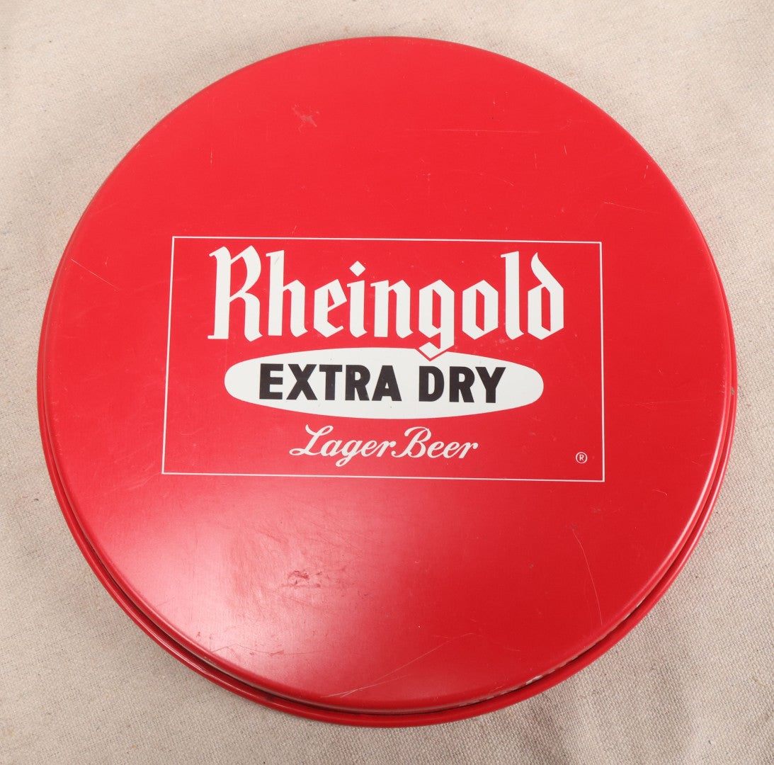 Lot 240 - Vintage Rheingold Extra Dry Lager Beer Metal Advertising Serving Tray, Liebmann Breweries, Inc., New York, New York