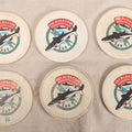 Lot 241 - Grouping Of Six Vintage U.S.S. Albacore (Agss-569) "Praenuntius Futuri" Ceramic Coasters With Submarine Insignia