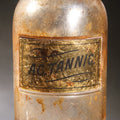 Lot 017 - Antique Apothecary Glass Jar, "Ac. Tannic" (Tannic Acid), Reverse-Painted Gold Glass Label, Glass Stopper, Manufactured By Whitall Tatum Company, U.S.A.., 9-1/2" H