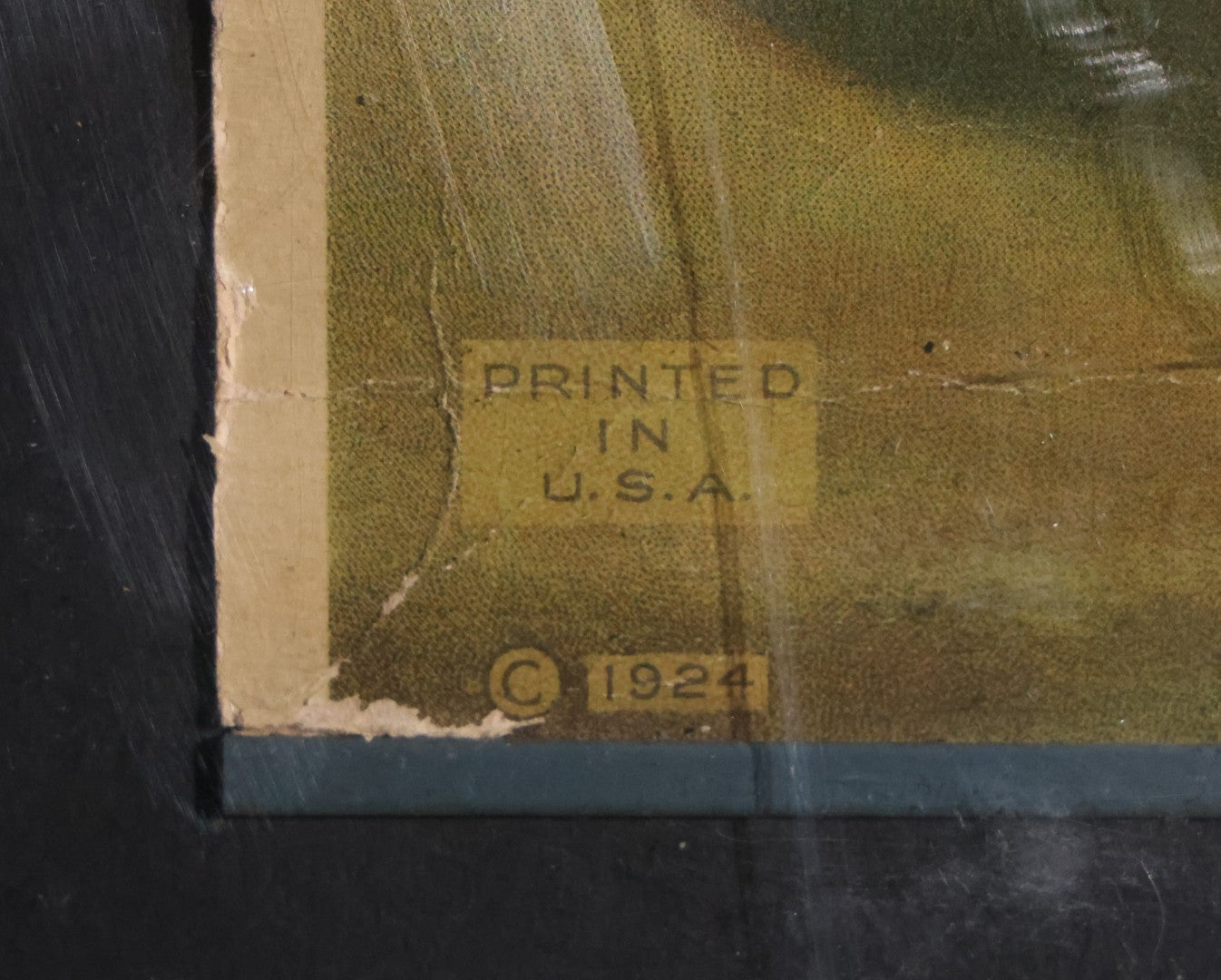 Lot 023 - Antique 1926 F. Molinaro Ladies' And Gentlemen's Tailor Advertising Pin-Up Calendar, Danbury, Connecticut, In Modern Plastic Box Frame