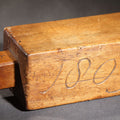 Lot 027 - Antique Primitive Wooden Butter Mold Dated 1806, Initialed "J.S Jr," 8-1/4" L