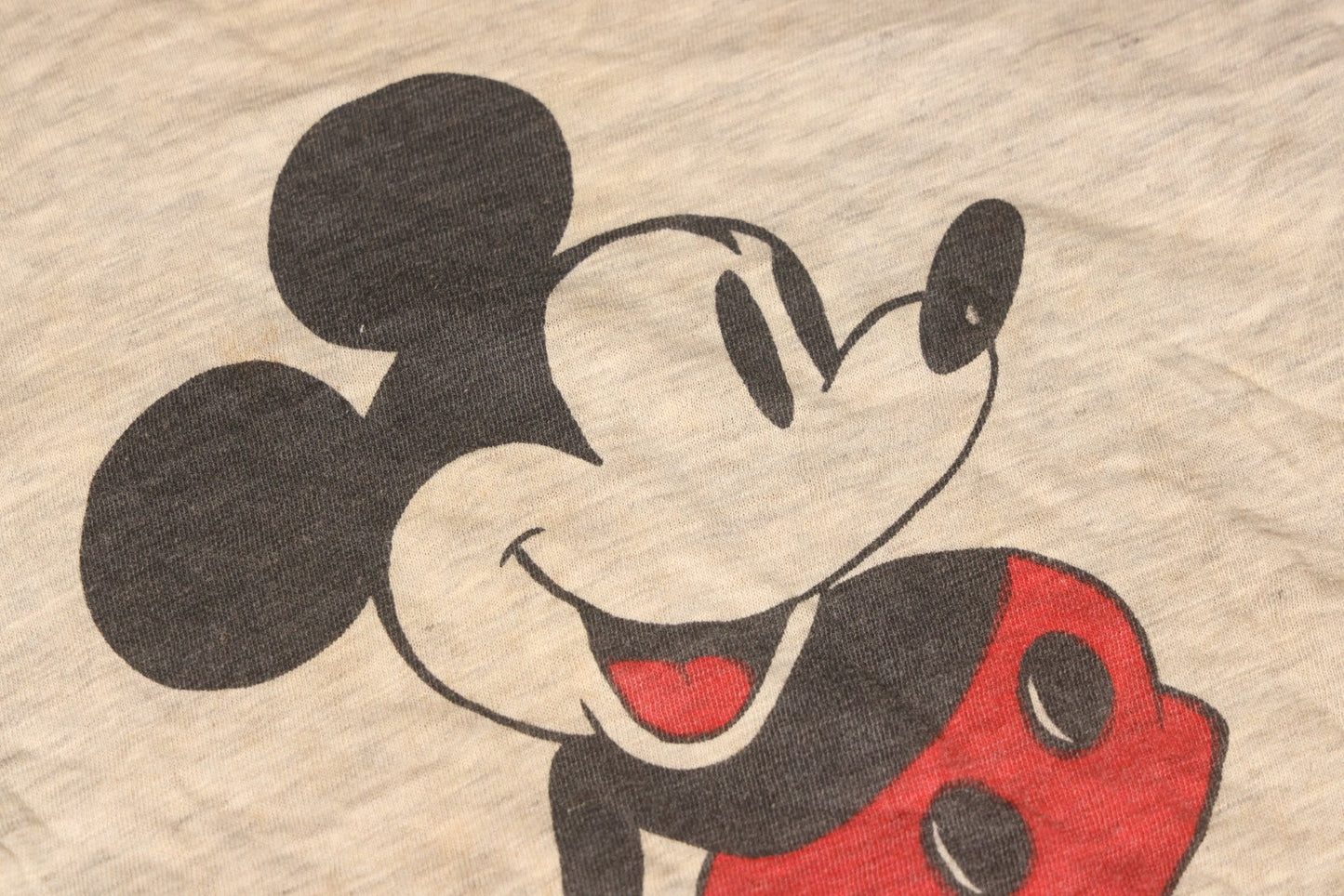 Lot 043 - Vintage Walt Disney Productions Mickey Mouse Ringer T-Shirt, Single-Stitched