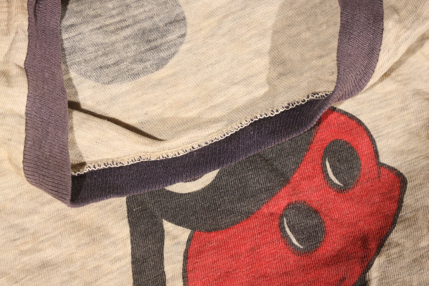Lot 043 - Vintage Walt Disney Productions Mickey Mouse Ringer T-Shirt, Single-Stitched