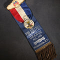 Lot 079 - Antique Patrons Of Husbandry Philadelphia Grange No. 114 Philadelphia, New York, Double-Sided Ribbon With Membership And "In Memoriam" Mourning Sides