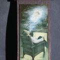 Lot 084 - Antique The Havana Cigar Co. "A Pipe Dream" Advertising Calendar Holder, "From Maker To Smoker," Allentown, Pennsylvania, Ullman Mfg. Co. Print In Oak Wall Frame With Clock Face, Copyright 1909