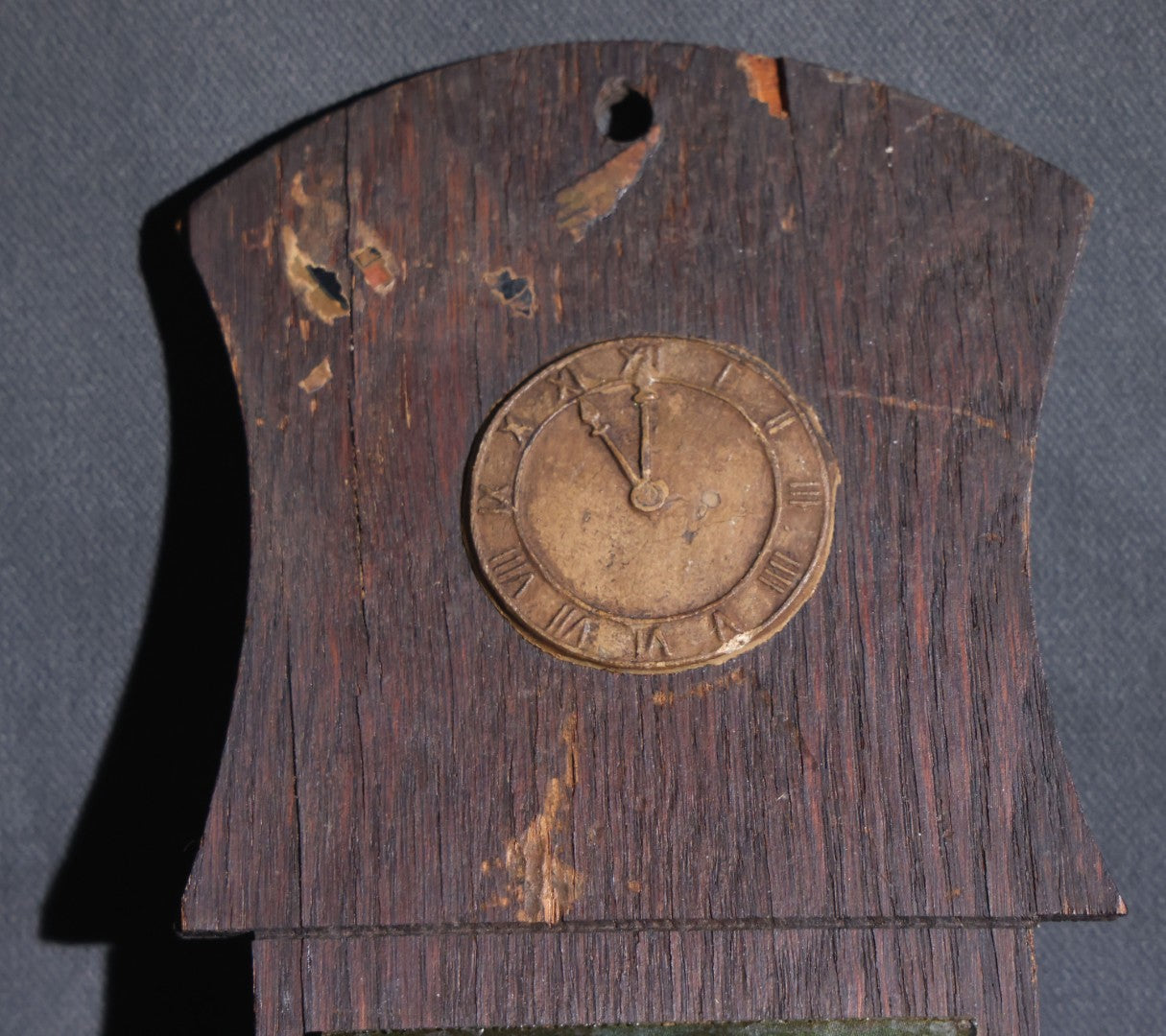 Lot 084 - Antique The Havana Cigar Co. "A Pipe Dream" Advertising Calendar Holder, "From Maker To Smoker," Allentown, Pennsylvania, Ullman Mfg. Co. Print In Oak Wall Frame With Clock Face, Copyright 1909