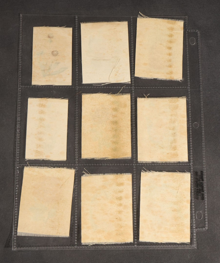 Lot 092 - Grouping Of 45 Antique Cigarette Tobacco Silk Premiums, Flowers, Fruits, And Flags, Zira Cigarettes, Nebo Cigarettes, And Egyptienne Straights Cigarettes, Factory No. 7, 5th District, New Jersey