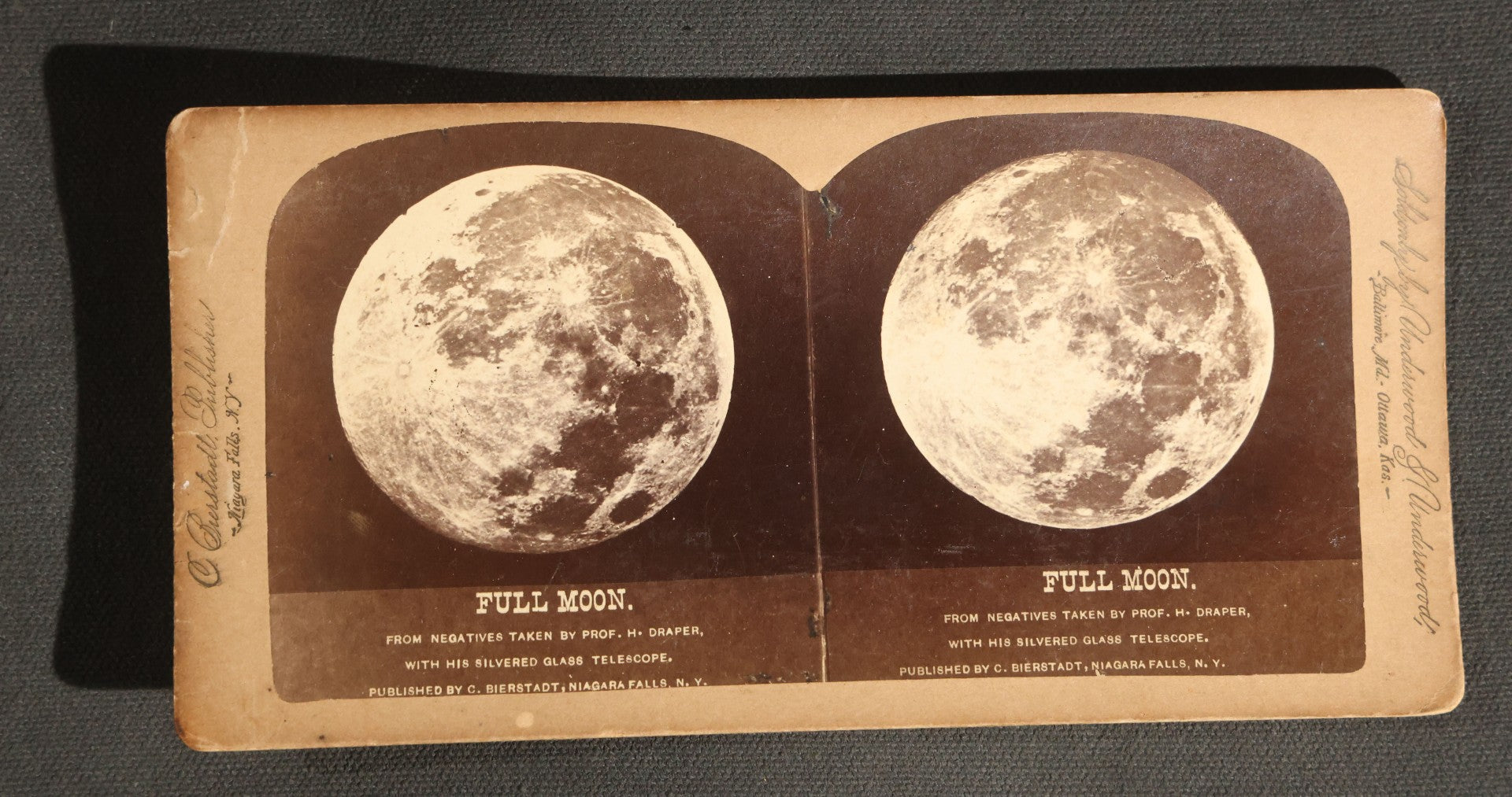 Lot 094 - Grouping Of 17 Antique Stereoview Cards Including Full Moon By Prof. H. Draper, Mrs. McKinley At The Executive Mansion, Ice Palace Montreal 1884, And La Porte Monumentale Paris 1900