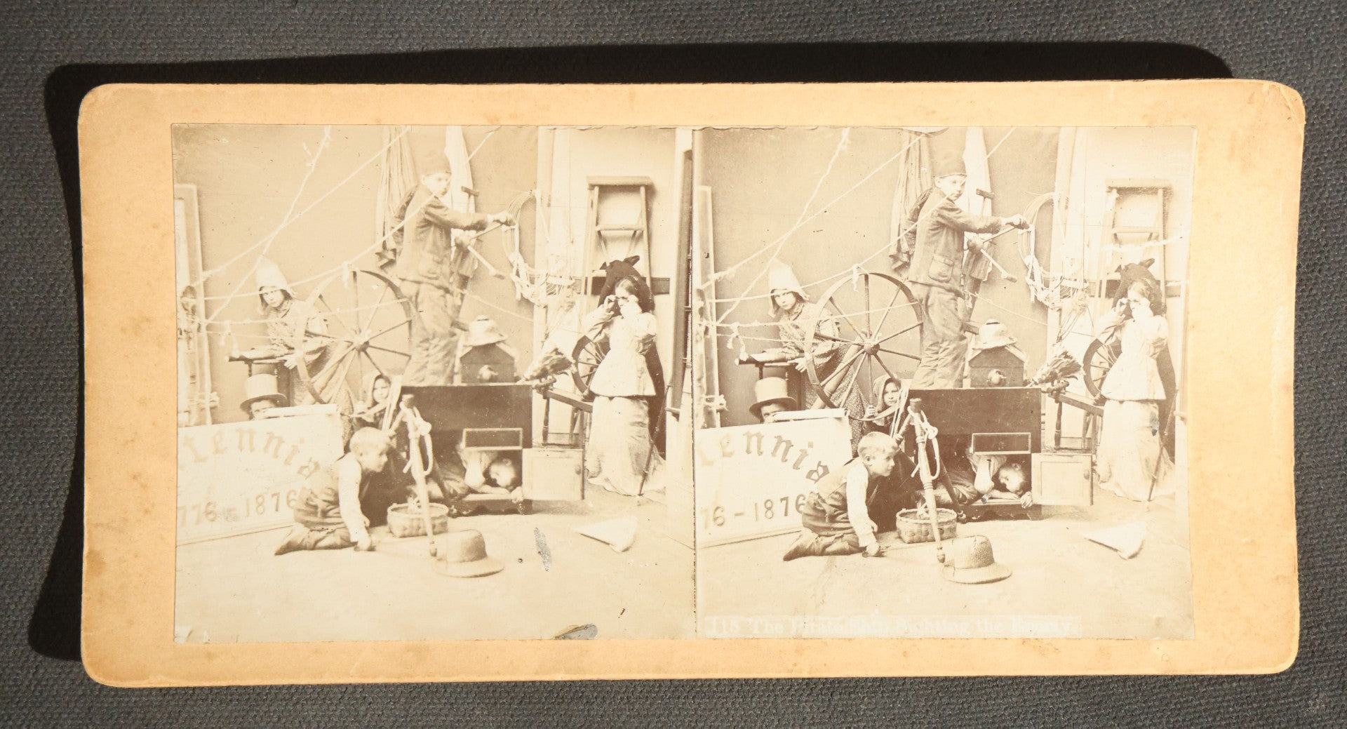 Lot 094 - Grouping Of 17 Antique Stereoview Cards Including Full Moon By Prof. H. Draper, Mrs. McKinley At The Executive Mansion, Ice Palace Montreal 1884, And La Porte Monumentale Paris 1900