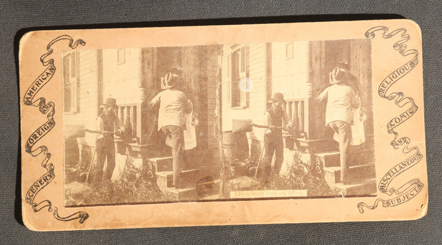 Lot 094 - Grouping Of 17 Antique Stereoview Cards Including Full Moon By Prof. H. Draper, Mrs. McKinley At The Executive Mansion, Ice Palace Montreal 1884, And La Porte Monumentale Paris 1900
