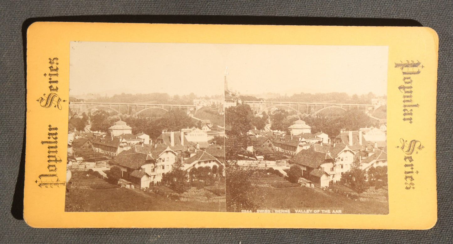 Lot 094 - Grouping Of 17 Antique Stereoview Cards Including Full Moon By Prof. H. Draper, Mrs. McKinley At The Executive Mansion, Ice Palace Montreal 1884, And La Porte Monumentale Paris 1900