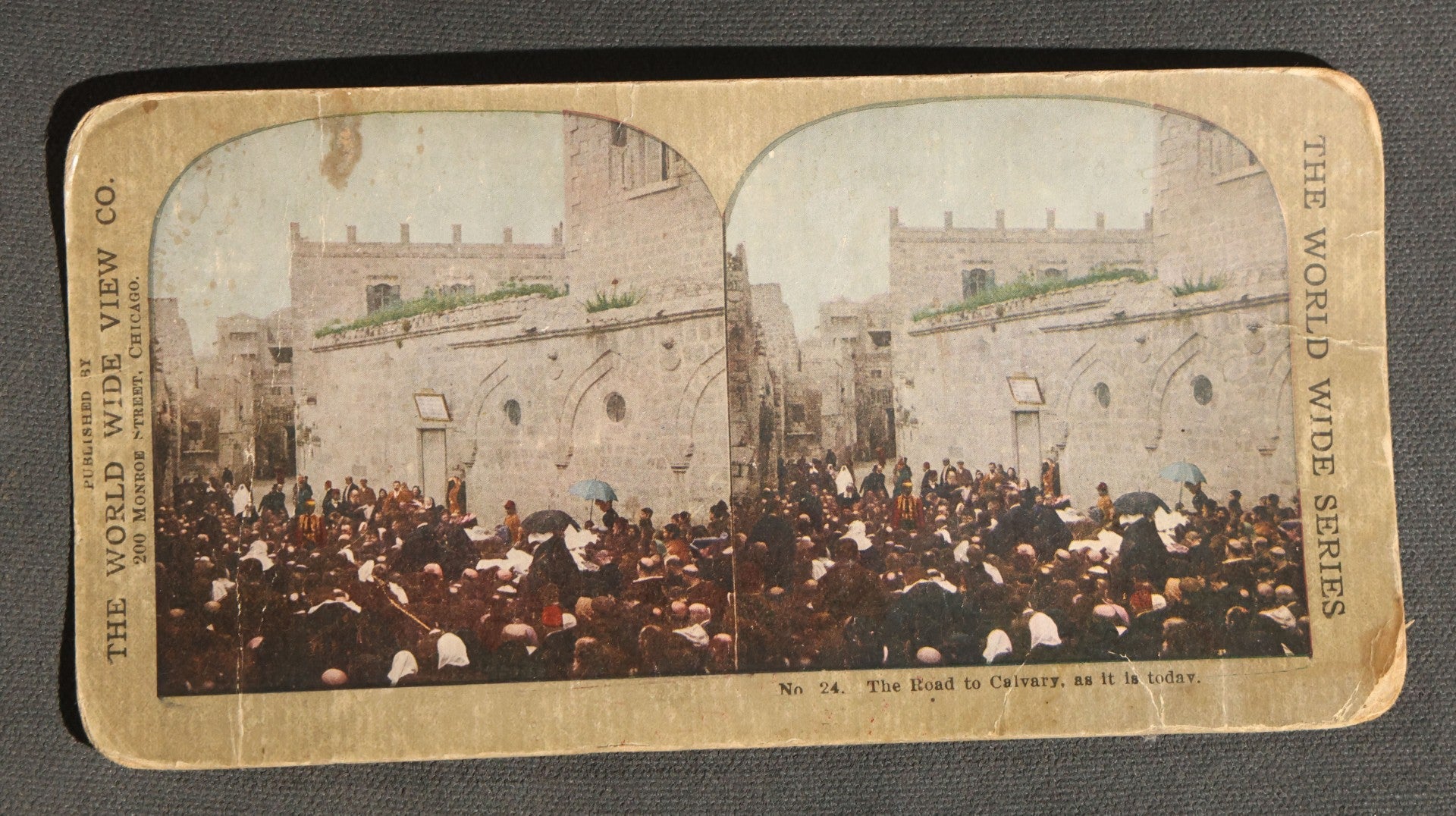 Lot 094 - Grouping Of 17 Antique Stereoview Cards Including Full Moon By Prof. H. Draper, Mrs. McKinley At The Executive Mansion, Ice Palace Montreal 1884, And La Porte Monumentale Paris 1900