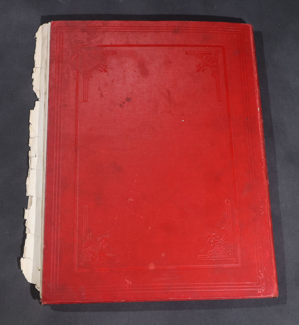 Lot 098 - "Animal World" Antique 1901 R.S.P.C.A. Royal Society For The Prevention Of Cruelty To Animals Bound Annual Compendium, Red Cloth With Gold-Stamped Bird, Presentation Copy To Sarah Duncan, Liverpool Branch, April 1902