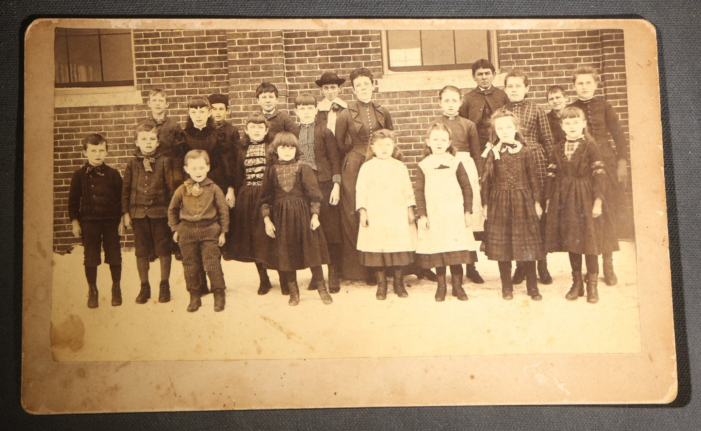 Lot 140 - Pair Of Antique Board-Mounted School Class Photographs, Including Wedgwood School, Rye Center, New Hampshire, Circa 1885-1895, Photographed By A.E. Alden, Boston, Massachusetts