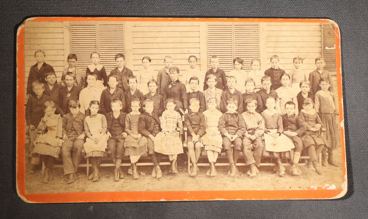 Lot 140 - Pair Of Antique Board-Mounted School Class Photographs, Including Wedgwood School, Rye Center, New Hampshire, Circa 1885-1895, Photographed By A.E. Alden, Boston, Massachusetts