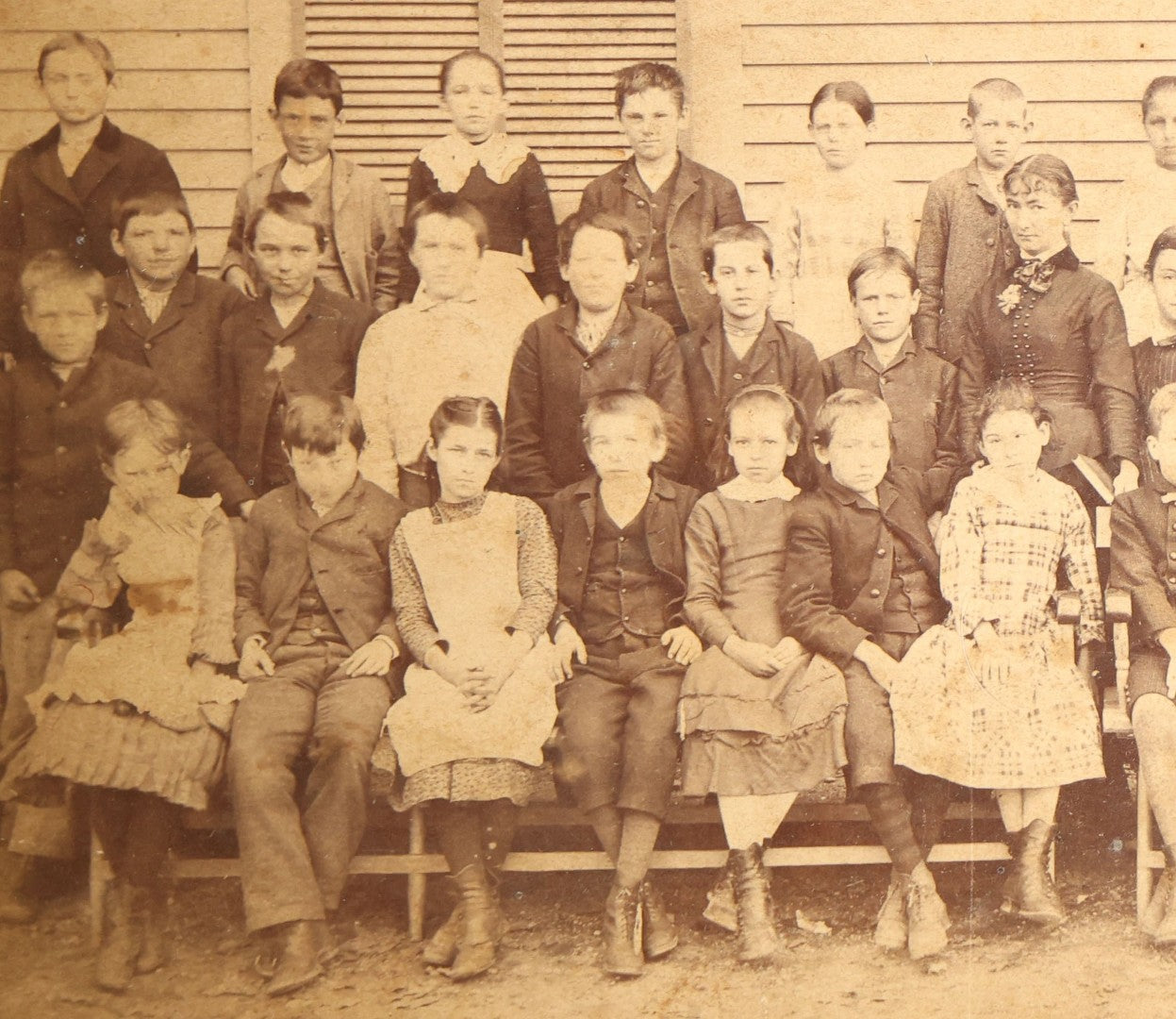 Lot 140 - Pair Of Antique Board-Mounted School Class Photographs, Including Wedgwood School, Rye Center, New Hampshire, Circa 1885-1895, Photographed By A.E. Alden, Boston, Massachusetts
