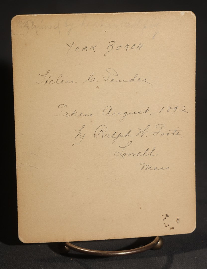 Lot 148 - Grouping Of Four Antique Board-Mounted Photographs Of York Beach, Maine, August 1892, Including Coasting Parade At Long Sands, Double-Decker Omnibus, Four-Horse Coach, And Hotel Bartlett, Photographed By Ralph H. Foote, Lowell, Mass
