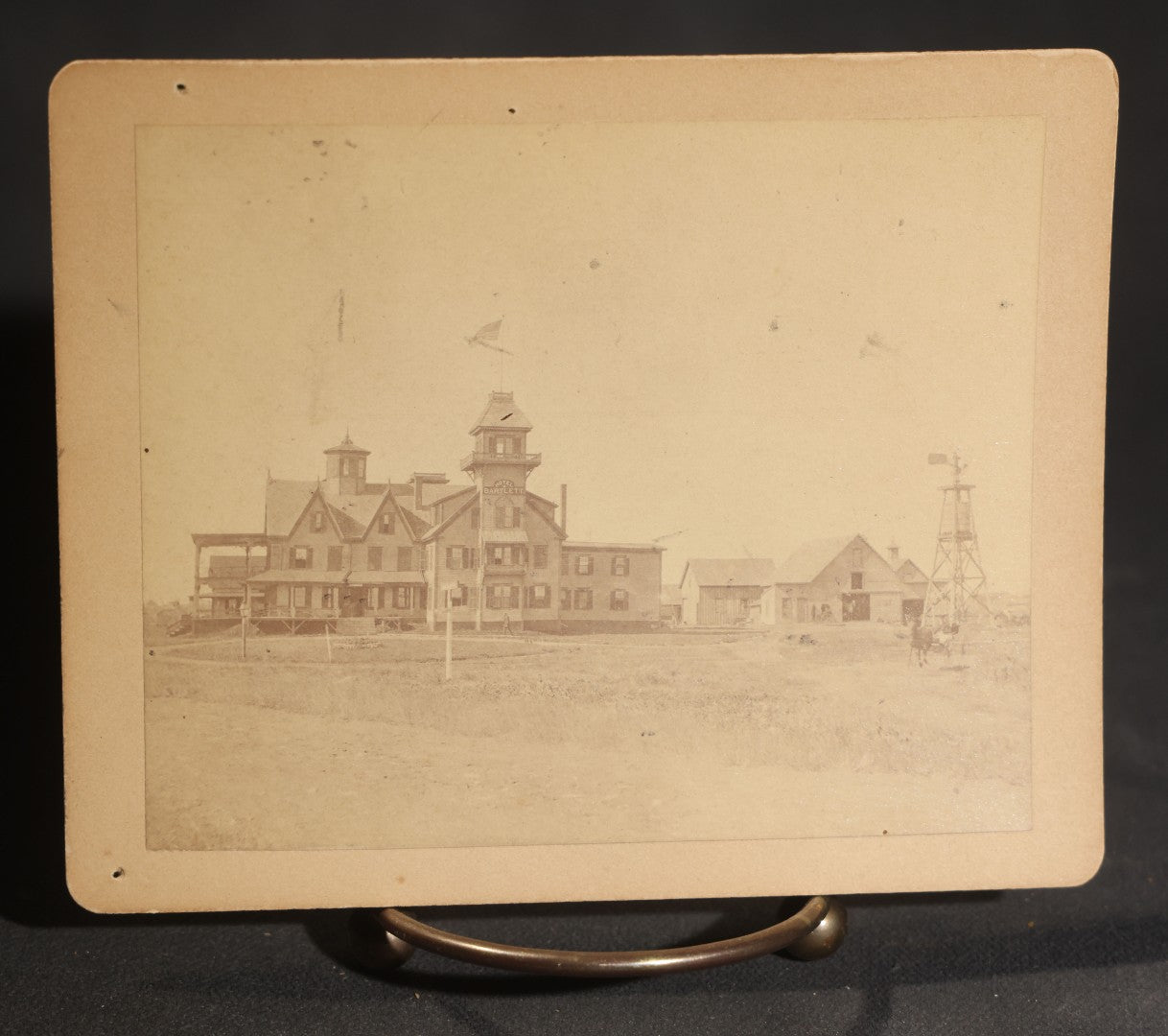 Lot 148 - Grouping Of Four Antique Board-Mounted Photographs Of York Beach, Maine, August 1892, Including Coasting Parade At Long Sands, Double-Decker Omnibus, Four-Horse Coach, And Hotel Bartlett, Photographed By Ralph H. Foote, Lowell, Mass